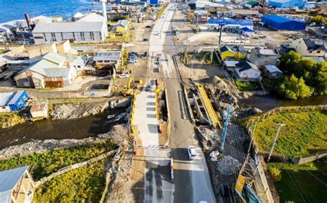 En Ushuaia quedó habilitado el nuevo puente sobre el Arroyo Grande