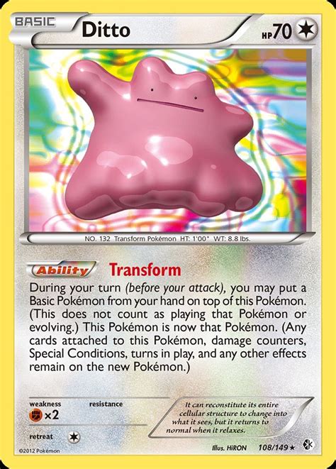 Ditto Bcr 108 Pokemon Tcg Pok Cards