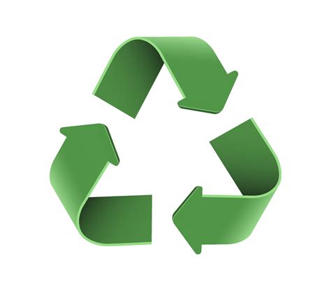 Green 3d Icon Arrows Recycle Eco Symbol Vector Illustration Isolated On White Background