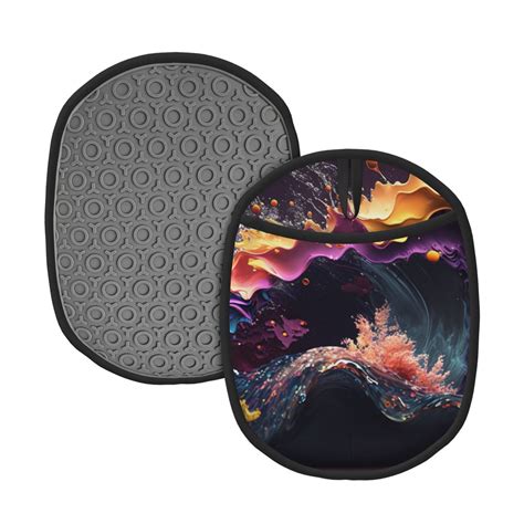 Tebeau Explosive Fluid Splash Art Print Silicone Pot Holders Multi Purpose Hot Pads For