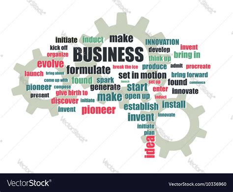 Business Related Words Royalty Free Vector Image