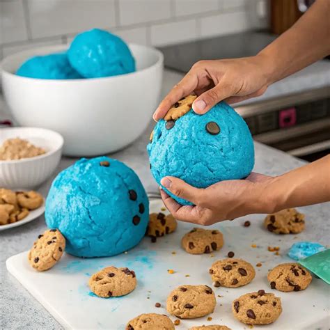 magical cookie monster cookies   blue cookie recipe