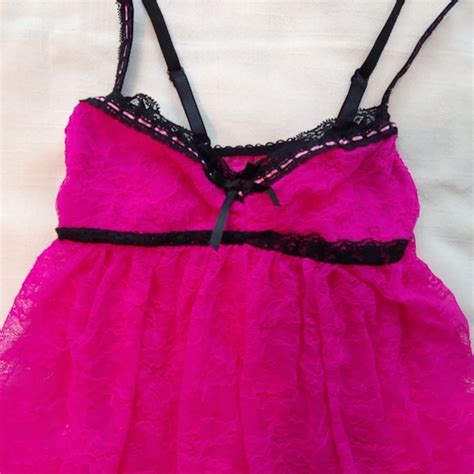 Pucker Up Intimates Sleepwear Womens S Pucker Up Lingerie Purple Black Lace Poshmark