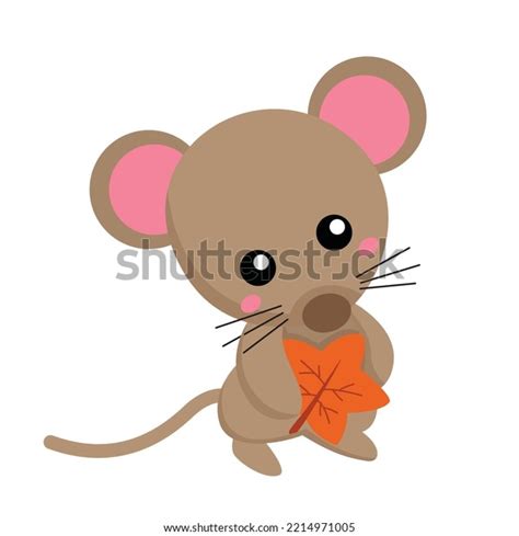 Little Mouse Cartoon Illustration Vector Clipart Stock Vector (Royalty ...