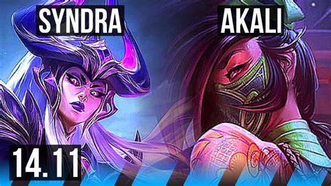 SYNDRA Vs AKALI MID 6 Solo Kills Legendary 700 Games 42k DMG