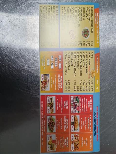 Menu At Star Kebab Corby