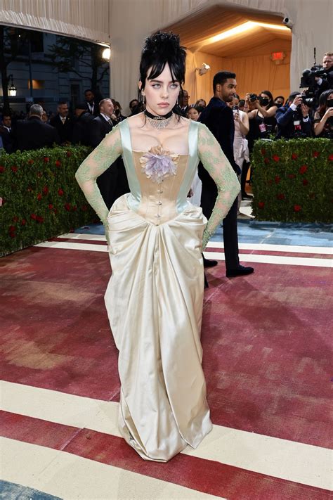 Billie Eilish Wore A Silky Corset Gown At The 2022 Met Gala