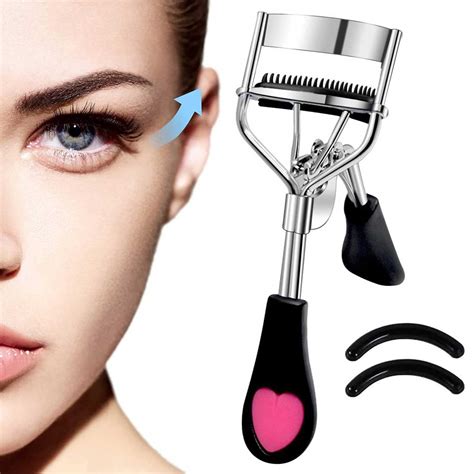 Pinkiou Professional Eyelash Curler with Built-in Comb and Brush ...