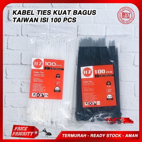 Jual Kabel Ties Pengikat Kabel SerbaGuna Zip Tie Multifungsi 2 5 X