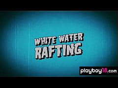 Big Boobed Badass Nicole Hollister And Her Gfs Flashing Tits During Rafting Xxx Mobile Porno