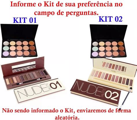 Kit Paleta Sombras Nude Maquiagem Corretivo Jasmyne R Em Mercado Livre
