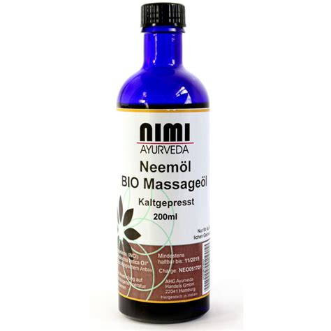 Nimi - Neemöl Bio Massageöl kaltgepresst - 200 ml