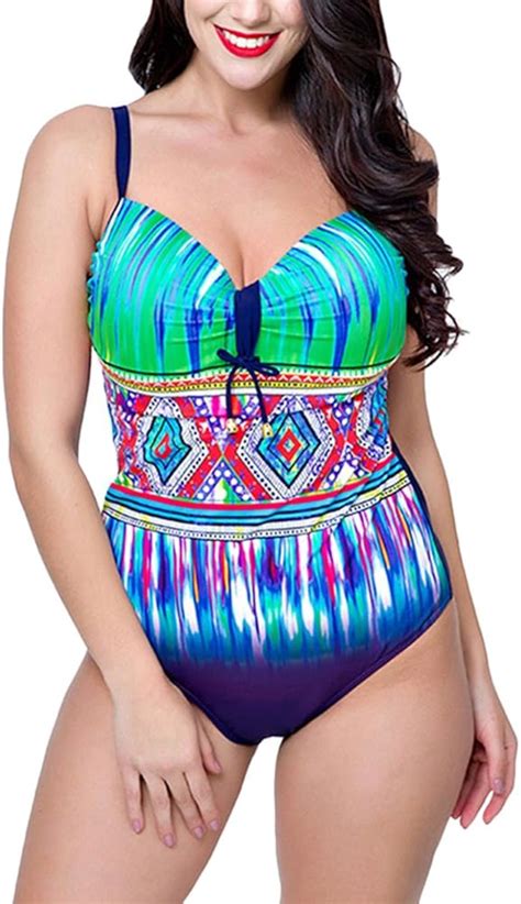 Damen Casual Badeanzug Große Größen Bikini Für Große Oberweite Stahlstütze Amazon de Bekleidung