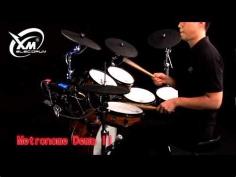 XM EDrumClassy Series C PLUS 9SR EDrum Kit Demonstrating Metronome