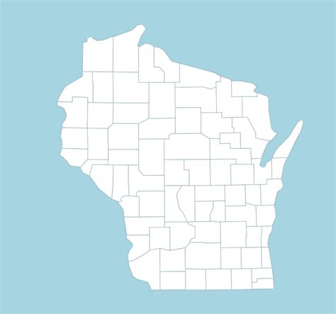 Wisconsin: Counties - Map Quiz Game - Ekvis.com