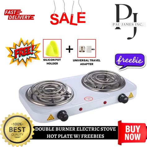 Portable Electric Stove Double Burner V W Kitchen Hot Plates Cooking Appliances Household