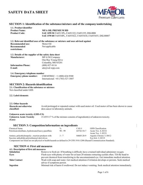 Air Compressor Oil Sds At Frank Duke Blog