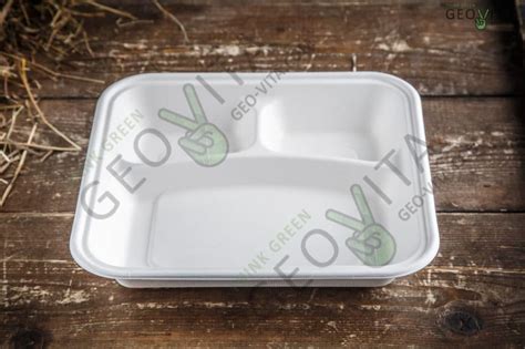 Одноразовый контейнер 3 секции для бизнес ланчей