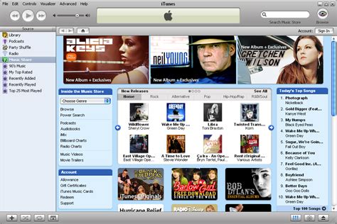 GUIdebook > ... > iTunes > Music store