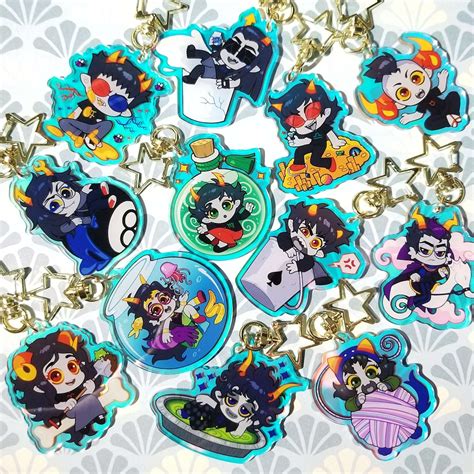 Homestuck Rainbow Trolls 2 Inch Double Sided Charms Etsy