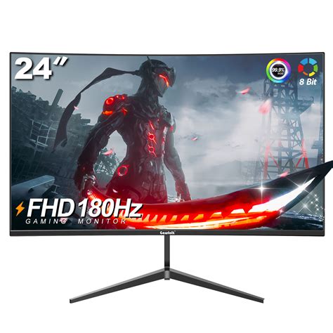 Gawfolk Gaming Monitor 144Hz, 180Hz 24-Inch 1080p Curved Computer PC ...