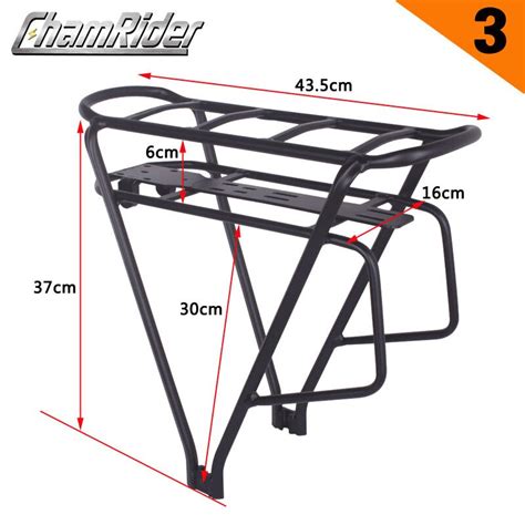 Zwart 26 Inch 28 Inch 700c Bike Bagage Rack Dubbel Grandado