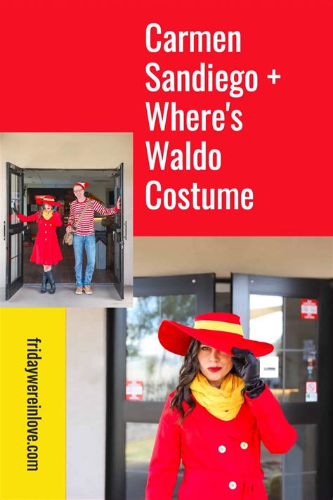Carmen Sandiego Costume Waldo Couples Costume Add On Friday We