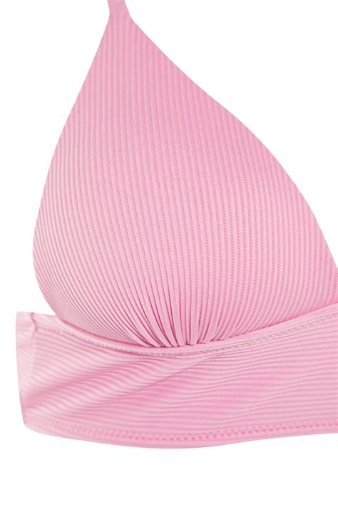 Trendyolmilla Pembe Üçgen Push Up Dokulu Bikini Üstü TBESS BU Fiyatı Yorumları Trendyolmilla