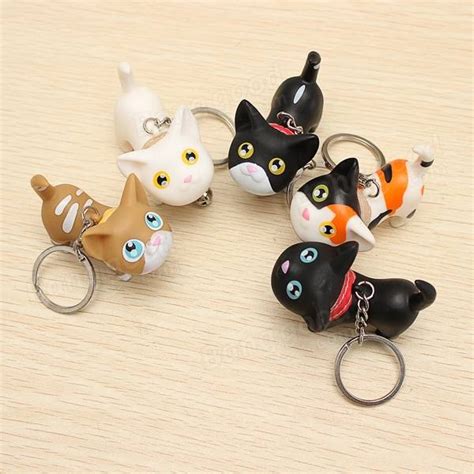 Cute Cat Kitten With Bell Key Chains Keychain US 2 99