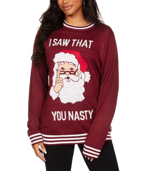 You Nasty Oversized Christmas Sweater Womens Christmas Outfits