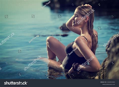Woman Bikini Tropical Beach Portrait Beautiful Stock Photo Shutterstock