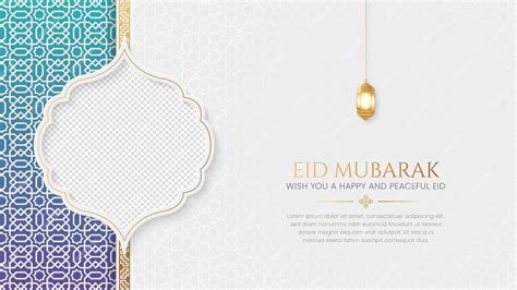 premium vector eid mubarak arabic islamic social media banner design  arabesque pattern