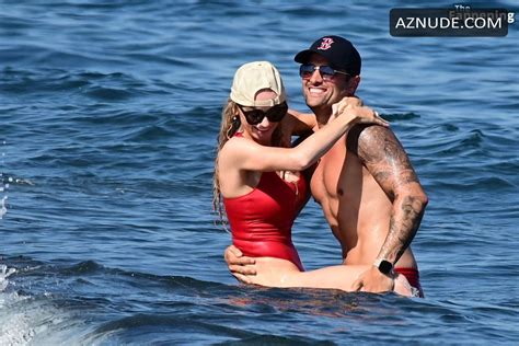 Katie Mcglynn Sexy Seen With Ricky Raymen Sizzles In A Hot Red Bikini At Santorini Beach AZNude