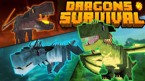 DRAGONS SURVIVAL -УНИКАЛЬНЫЙ МОД НА ДРАКОНОВ В МАЙНКРАФТЕ ПОЛНЫЙ ОБЗОР
