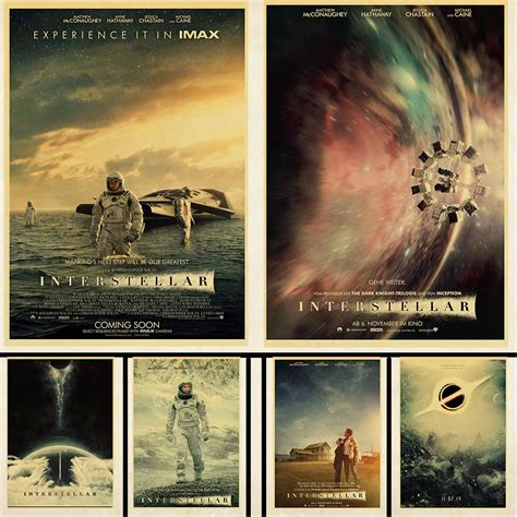 Science Fiction Film Interstellar Poster Kraft Paper Print Painting