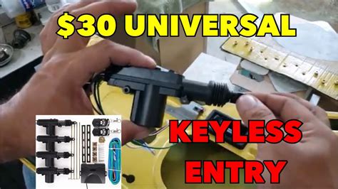 How To Install Keyless Power Door Locks On Any Vehicle For 30 Youtube