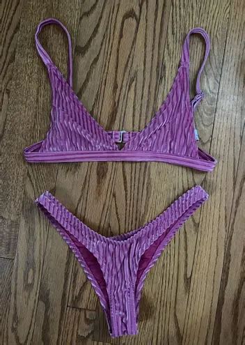 Dippin Daisys Swimwear Dippin Daisys Bikini Set Pink From Isabella