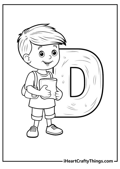 Letter D For Coloring