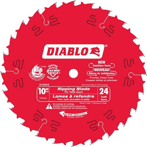 Diablo Demo Demon 7 1 4 Inch X 24 Tooth Carbide Tipped Framing