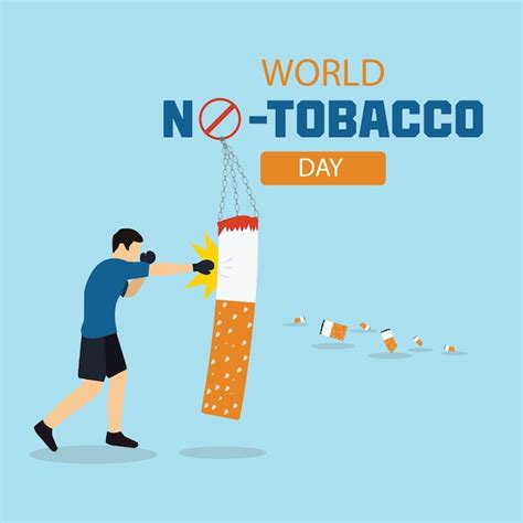 Vetor Do Dia Mundial Sem Tabaco Vetor Premium