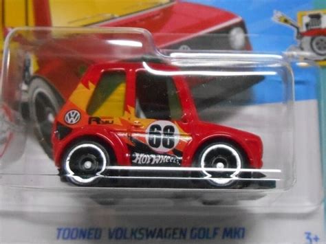 Hot Wheels Tooned Volkswagen Golf Mk Red Hw Tooned Neu Gem Ss Beschreibung In