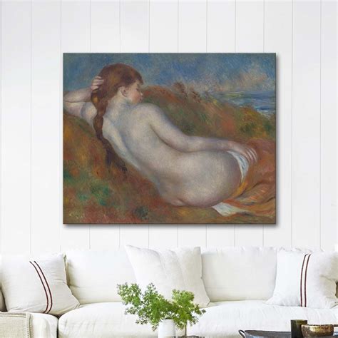 Reclining Nude By Pierre Auguste Renoir As Art Print Canvastar