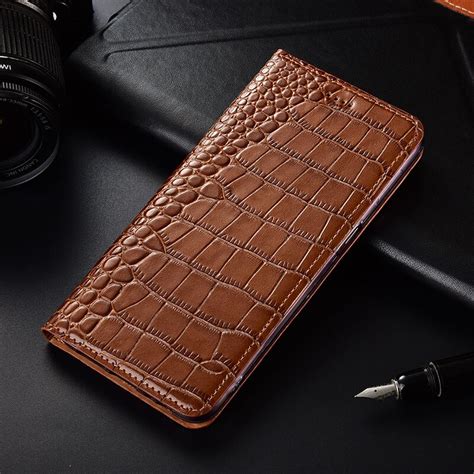 Case For Umi Umidigi S Pro Crocodile Pattern Genuine Leather Flip