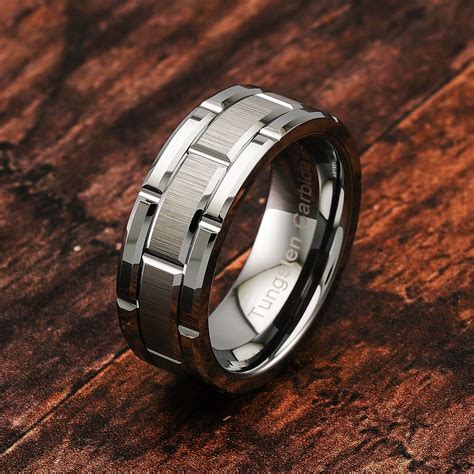 promise rings for men tungsten 8