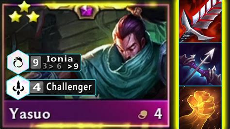 When You Maximize Hasagi 9 Ionia Yasuo 3 Star 4 Challenger Buff