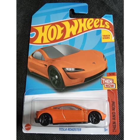 HOT WHEELS TESLA ROADSTER ORANGE Shopee Malaysia