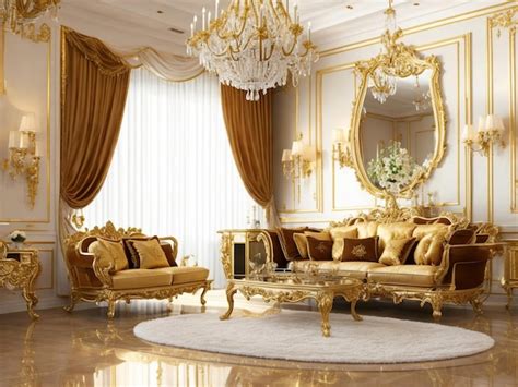 Premium AI Image | Bedroom Living Room Royal Furniture