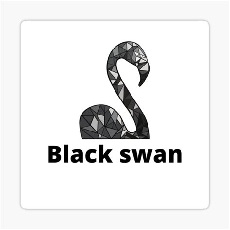 Black Swan Logo For Bts Song Sticker For Sale By Souka2000 Redbubble