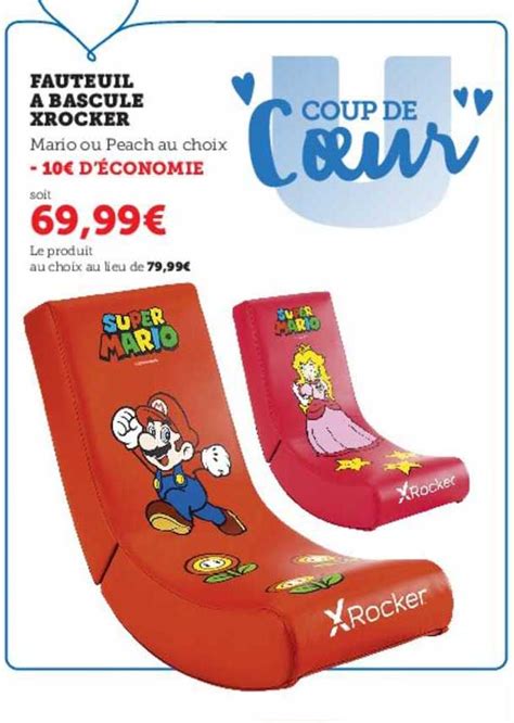 Promo Fauteuil Bascule Xrocker Chez Hyper U Icatalogue Fr