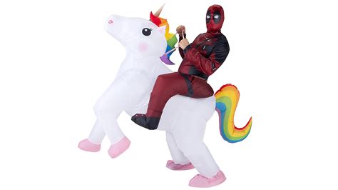 MARVEL DEADPOOL UNICORN RIDER INFLATABLE COSTUME - The Toy Book